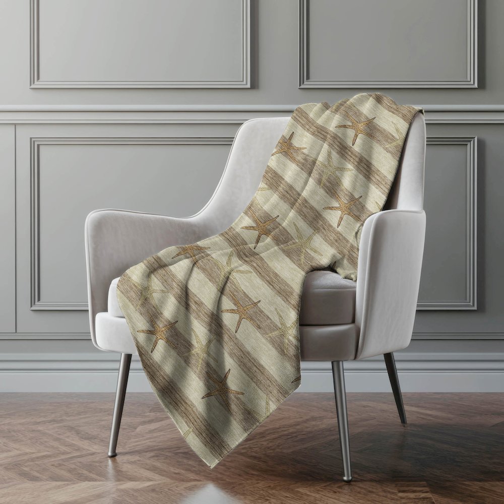 Premium Machine Washable ASB191 Tan 50" x 70" Sherpa Throw Blanket. Picture 5