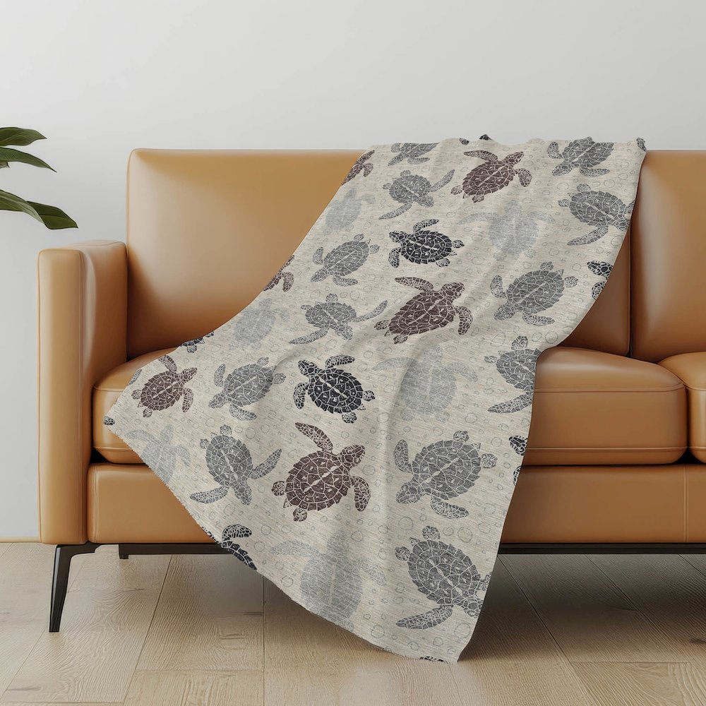 Premium Machine Washable ASB192 Sand 50" x 70" Sherpa Throw Blanket. Picture 4
