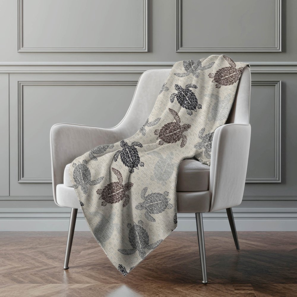 Premium Machine Washable ASB192 Sand 50" x 70" Sherpa Throw Blanket. Picture 5