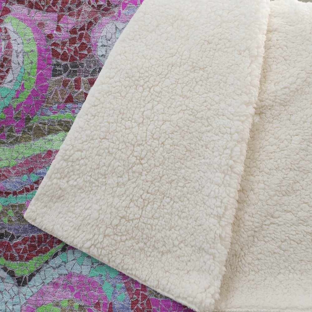 Premium Machine Washable ASB193 Raspberry 50" x 70" Sherpa Throw Blanket. Picture 2