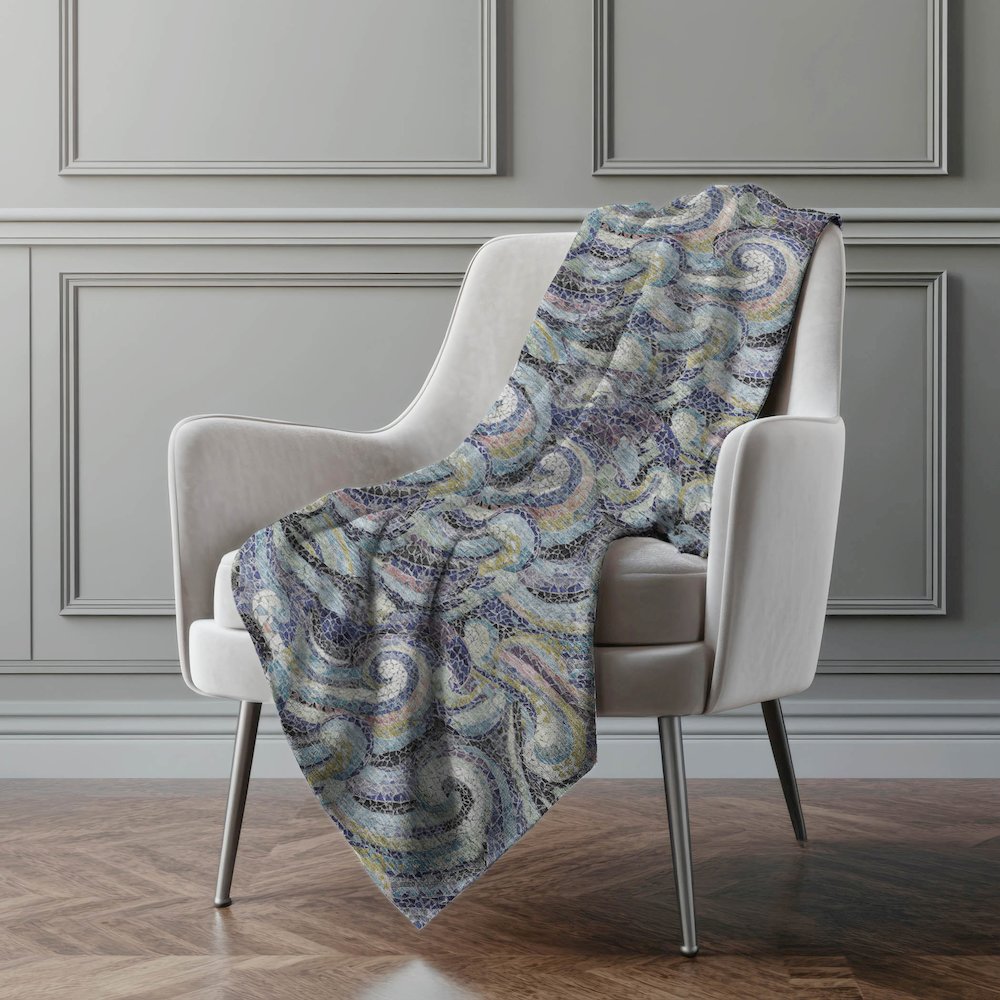 Premium Machine Washable ASB193 Stormy 50" x 70" Sherpa Throw Blanket. Picture 5