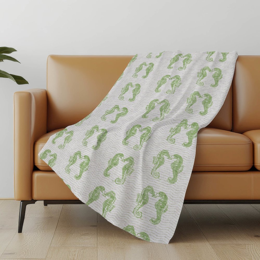 Premium Machine Washable ASB194 Green 50" x 70" Sherpa Throw Blanket. Picture 4