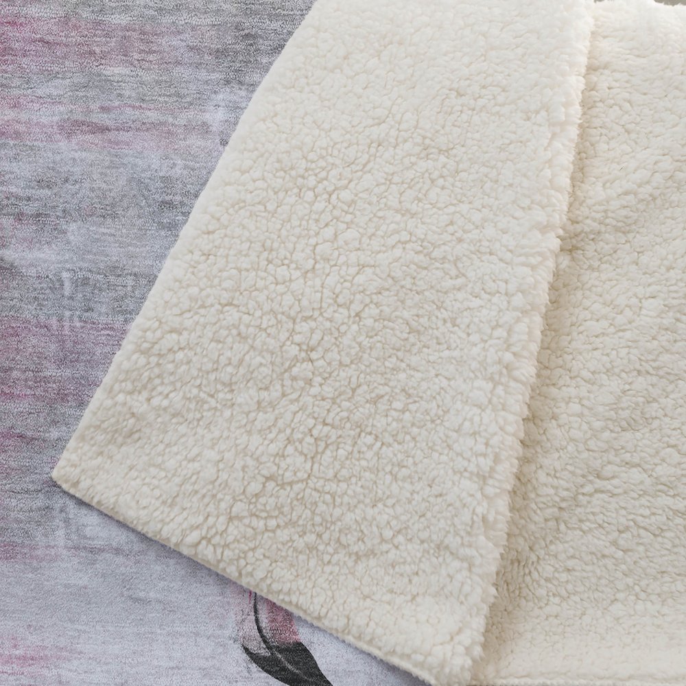 Premium Machine Washable ASB197 Pink 50" x 70" Sherpa Throw Blanket. Picture 2