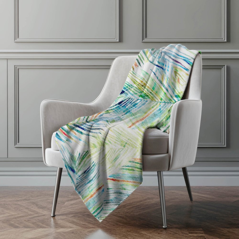 Premium Machine Washable ASB199 Multi 50" x 70" Sherpa Throw Blanket. Picture 5
