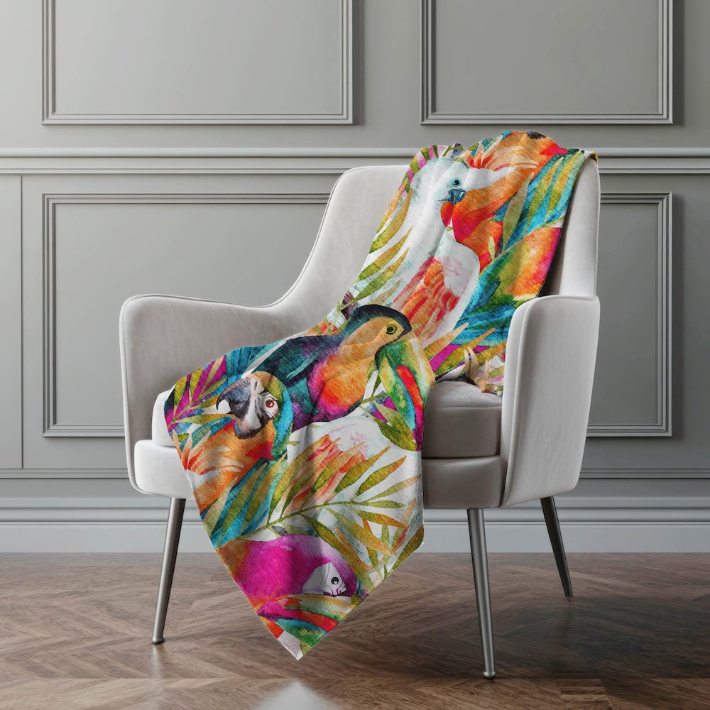 Premium Machine Washable ASB200 Multi 50" x 70" Sherpa Throw Blanket. Picture 5
