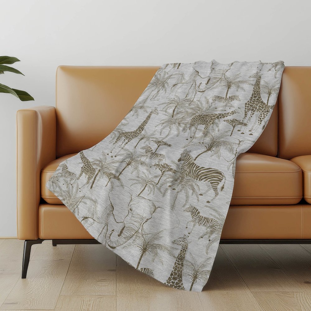 Premium Machine Washable ASB202 Fog 50" x 70" Sherpa Throw Blanket. Picture 4