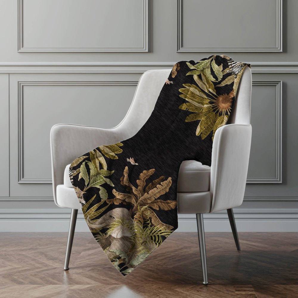 Premium Machine Washable ASB203 Midnight 50" x 70" Sherpa Throw Blanket. Picture 5
