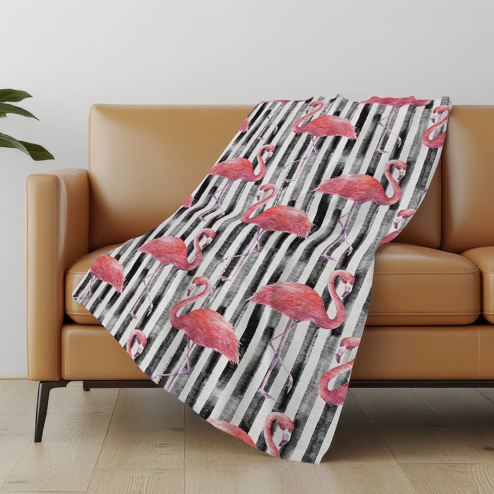 Premium Machine Washable ASB204 Pink 50" x 70" Sherpa Throw Blanket. Picture 4