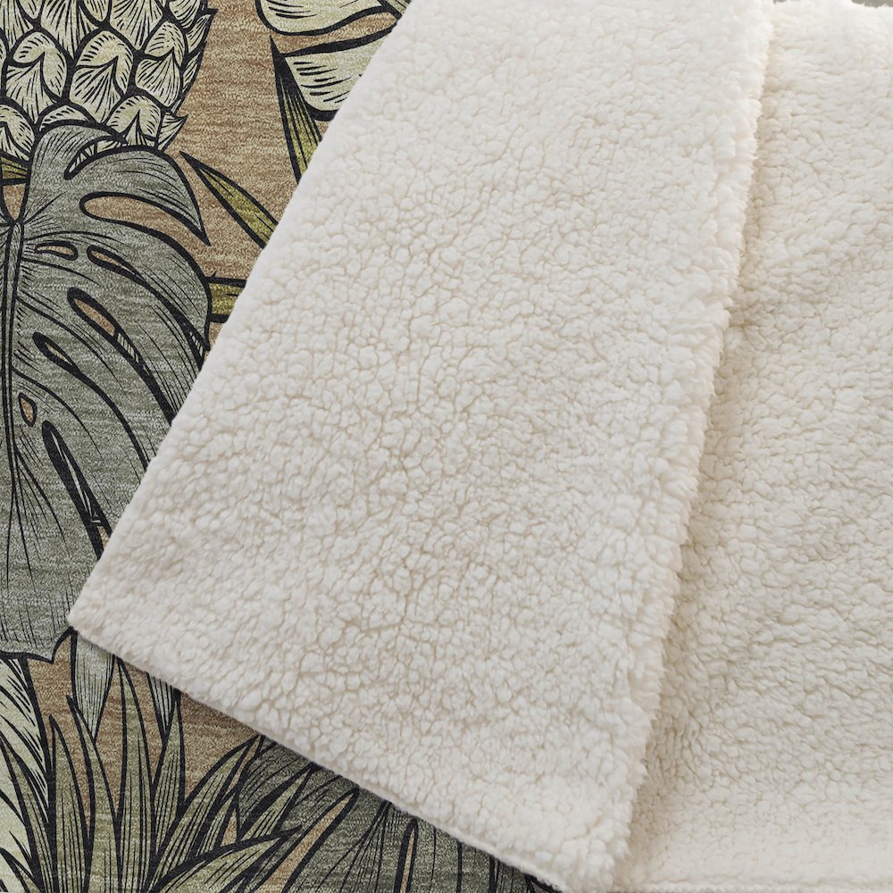 Premium Machine Washable ASB206 Baja 50" x 70" Sherpa Throw Blanket. Picture 2