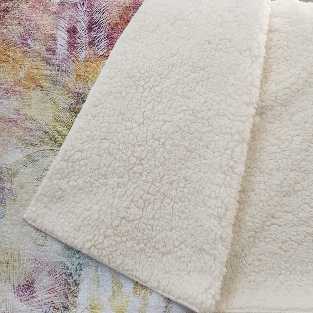Premium Machine Washable ASB210 Multi 50" x 70" Sherpa Throw Blanket. Picture 2