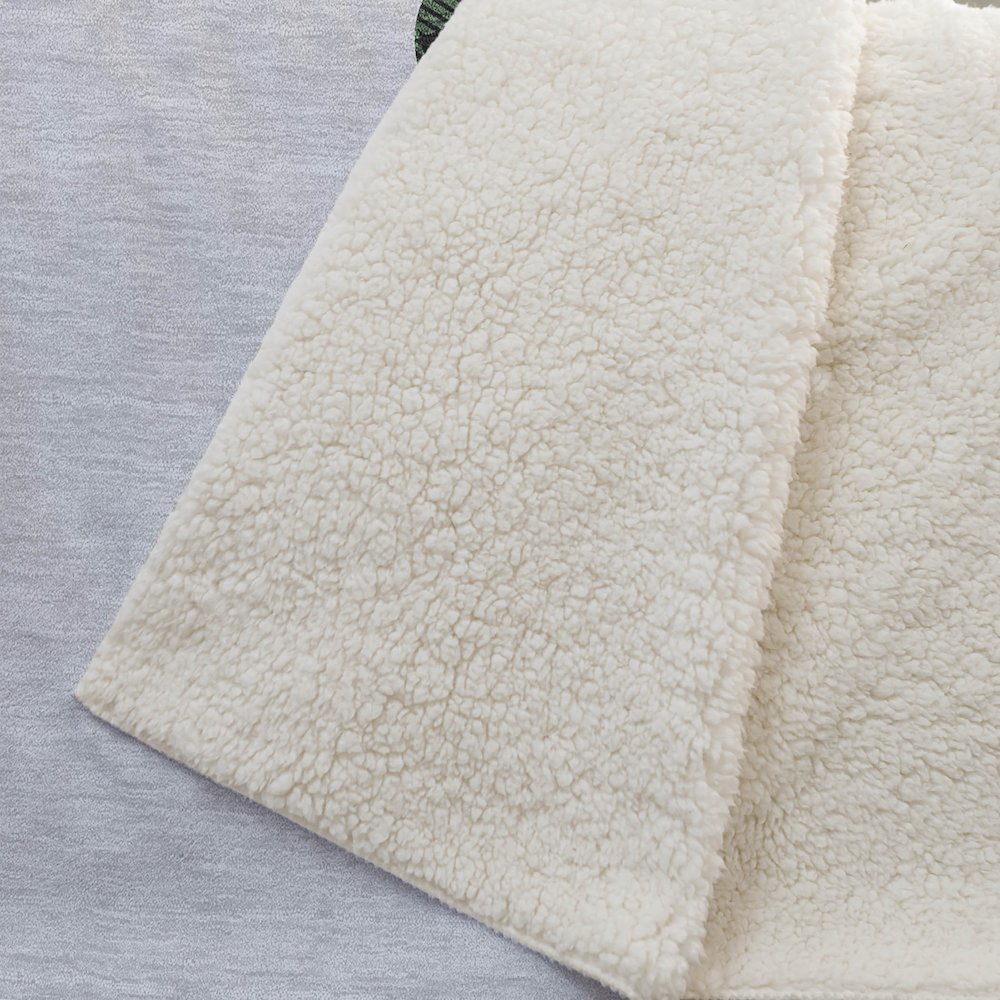 Premium Machine Washable ASB216 Gray 50" x 70" Sherpa Throw Blanket. Picture 2