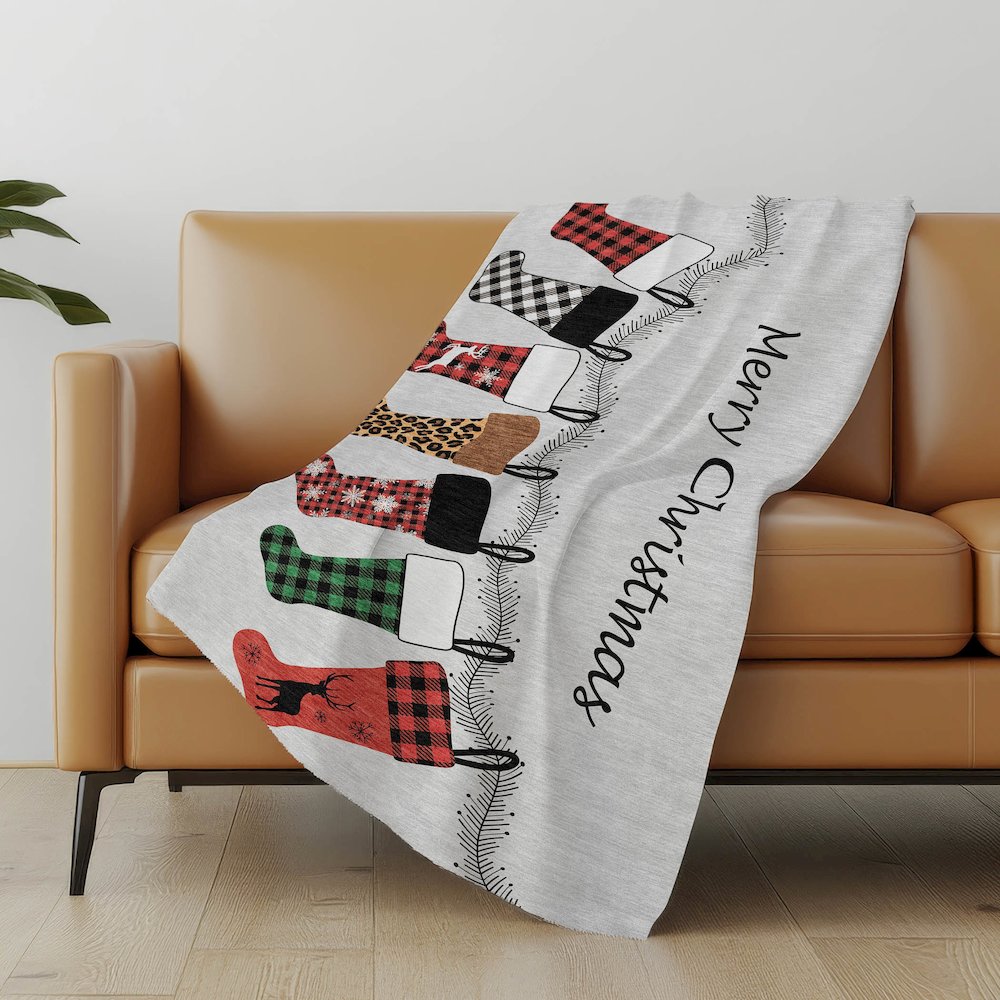 Premium Machine Washable ASB216 Gray 50" x 70" Sherpa Throw Blanket. Picture 4