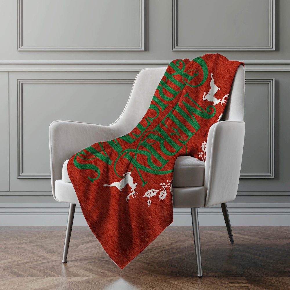 Premium Machine Washable ASB217 Ruby 50" x 70" Sherpa Throw Blanket. Picture 5