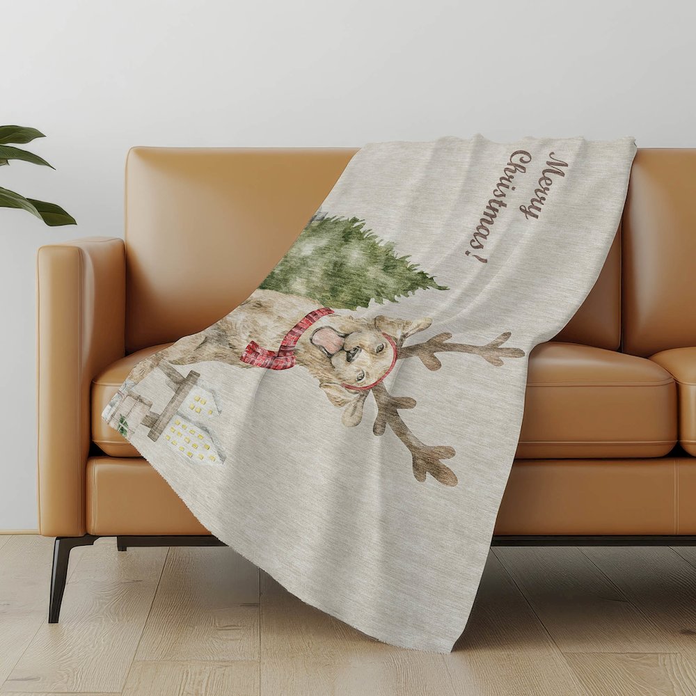 Premium Machine Washable ASB219 Taupe 50" x 70" Sherpa Throw Blanket. Picture 4