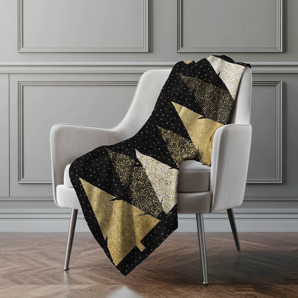 Premium Machine Washable ASB222 Midnight 50" x 70" Sherpa Throw Blanket. Picture 5