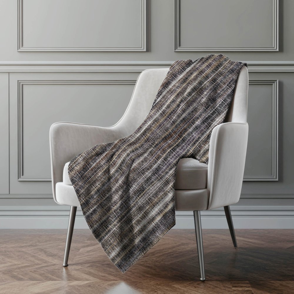 Premium Machine Washable ASB31 Brown 50" x 70" Sherpa Throw Blanket. Picture 5
