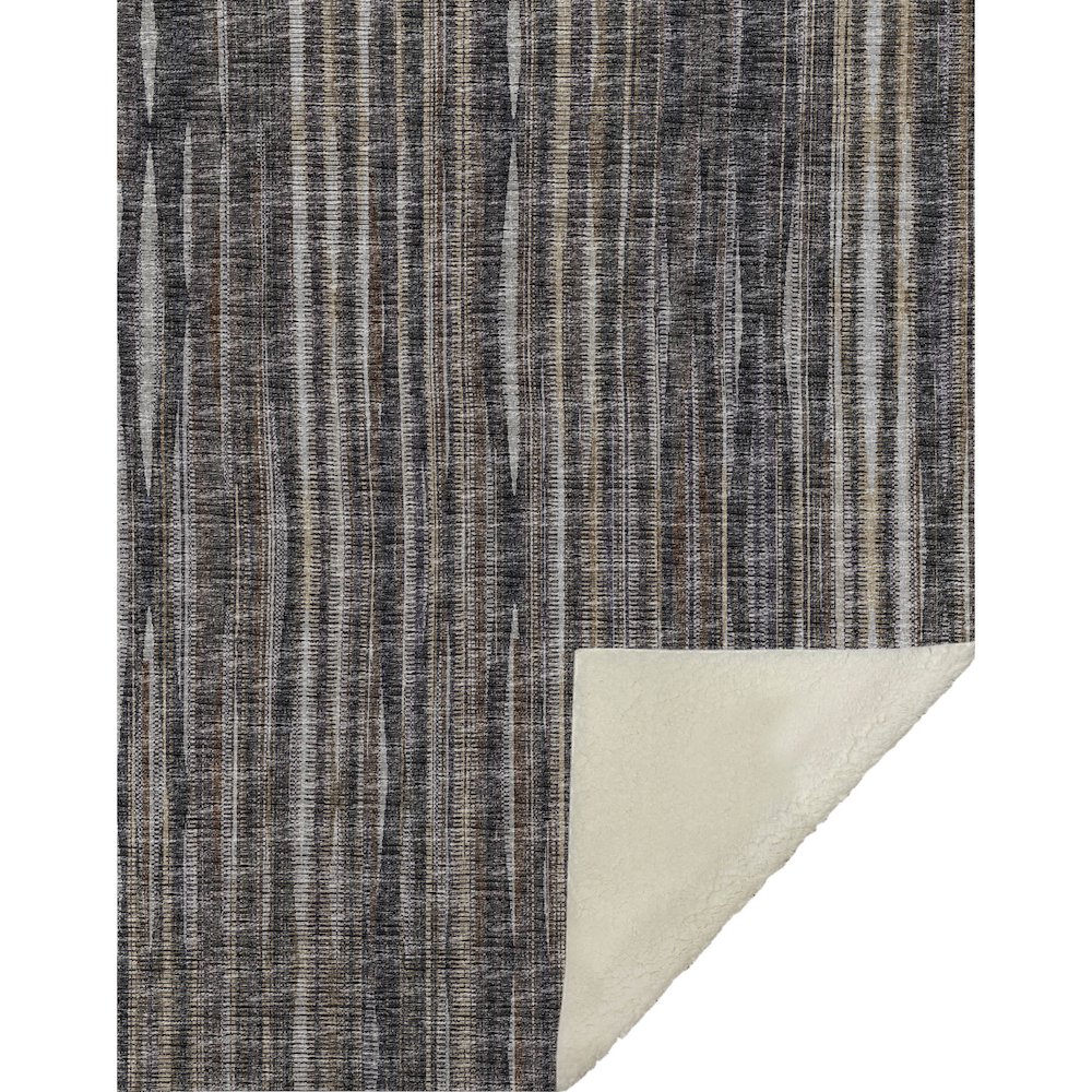 Premium Machine Washable ASB31 Brown 50" x 70" Sherpa Throw Blanket. Picture 1