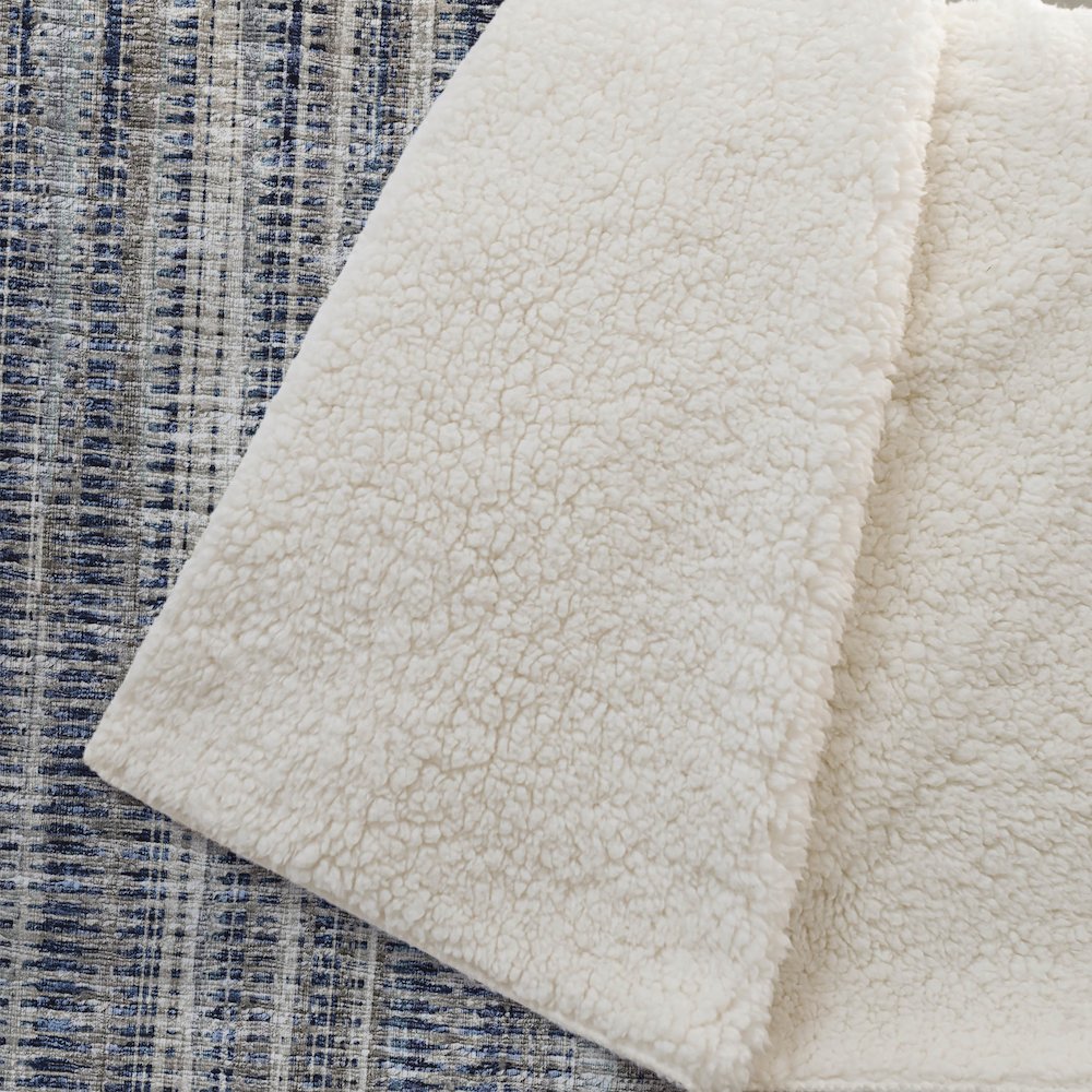 Premium Machine Washable ASB31 Earth 50" x 70" Sherpa Throw Blanket. Picture 2
