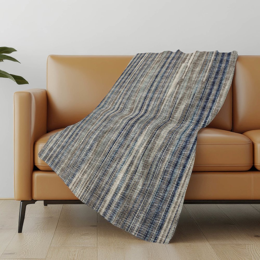 Premium Machine Washable ASB31 Earth 50" x 70" Sherpa Throw Blanket. Picture 4