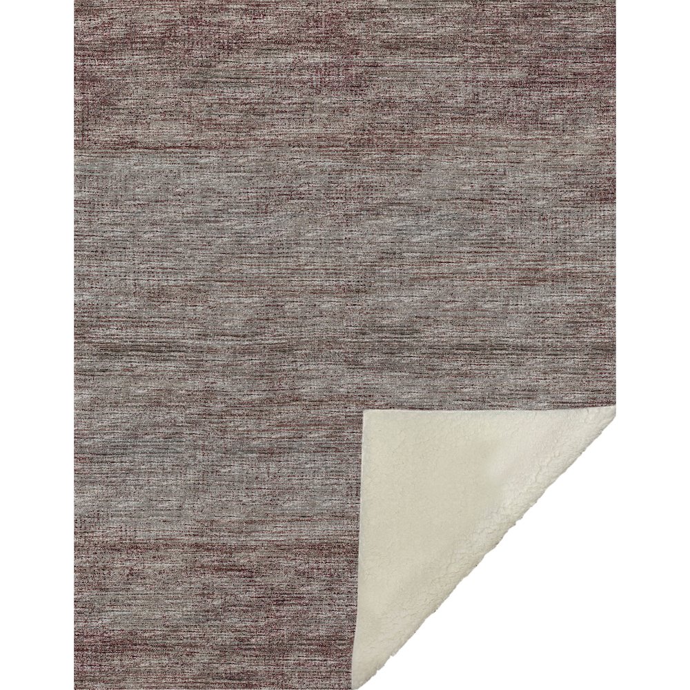 Premium Machine Washable ASB32 Burgundy 50" x 70" Sherpa Throw Blanket. Picture 1