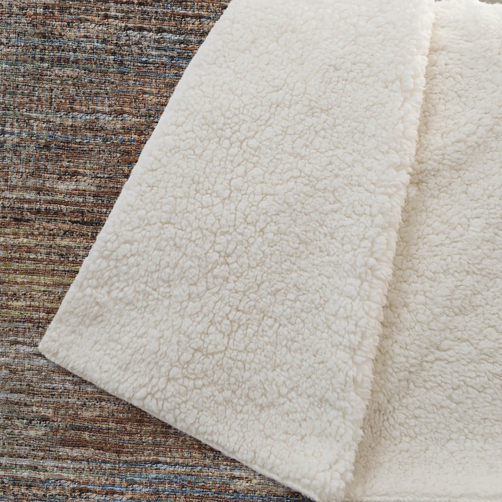 Premium Machine Washable ASB32 Canyon 50" x 70" Sherpa Throw Blanket. Picture 2