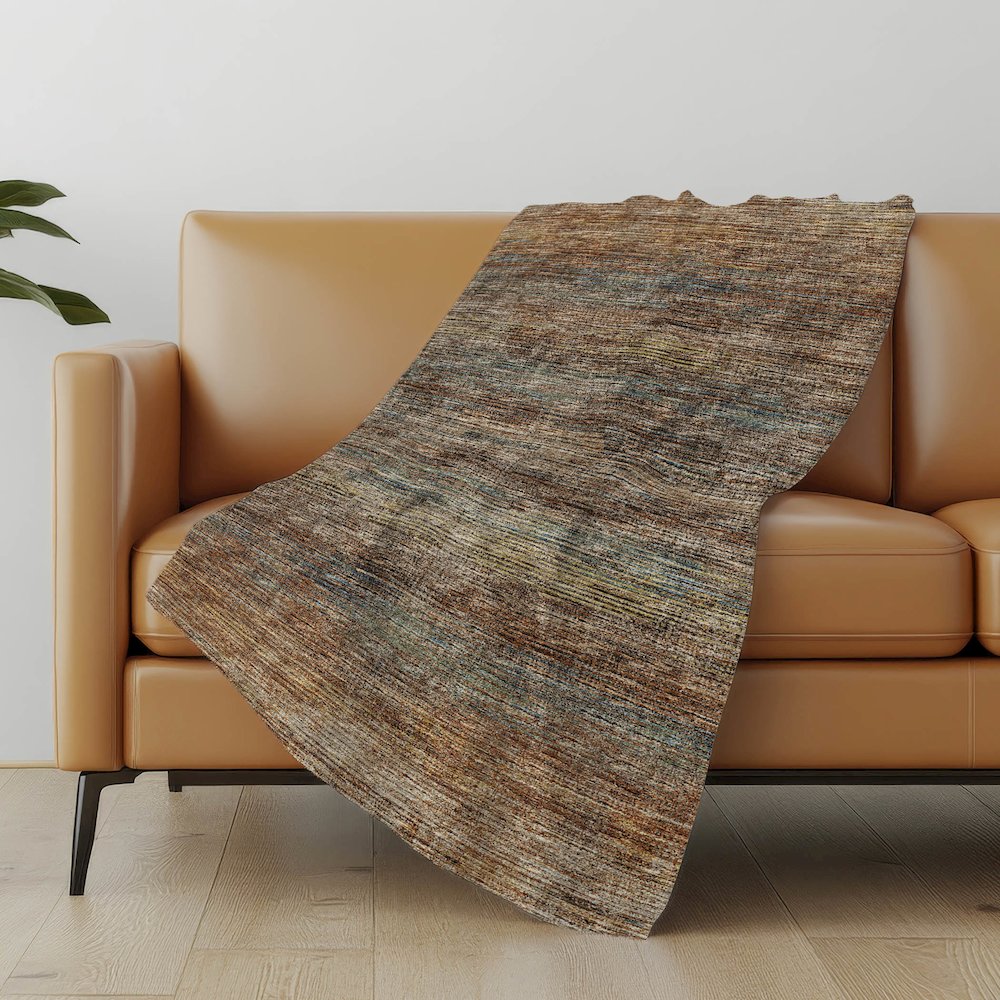 Premium Machine Washable ASB32 Canyon 50" x 70" Sherpa Throw Blanket. Picture 4
