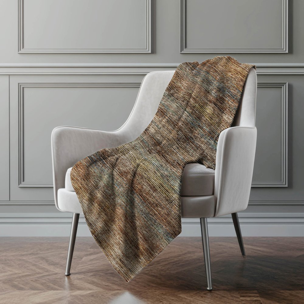 Premium Machine Washable ASB32 Canyon 50" x 70" Sherpa Throw Blanket. Picture 5