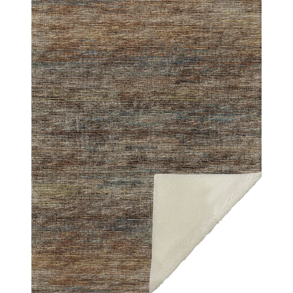 Premium Machine Washable ASB32 Canyon 50" x 70" Sherpa Throw Blanket. Picture 1