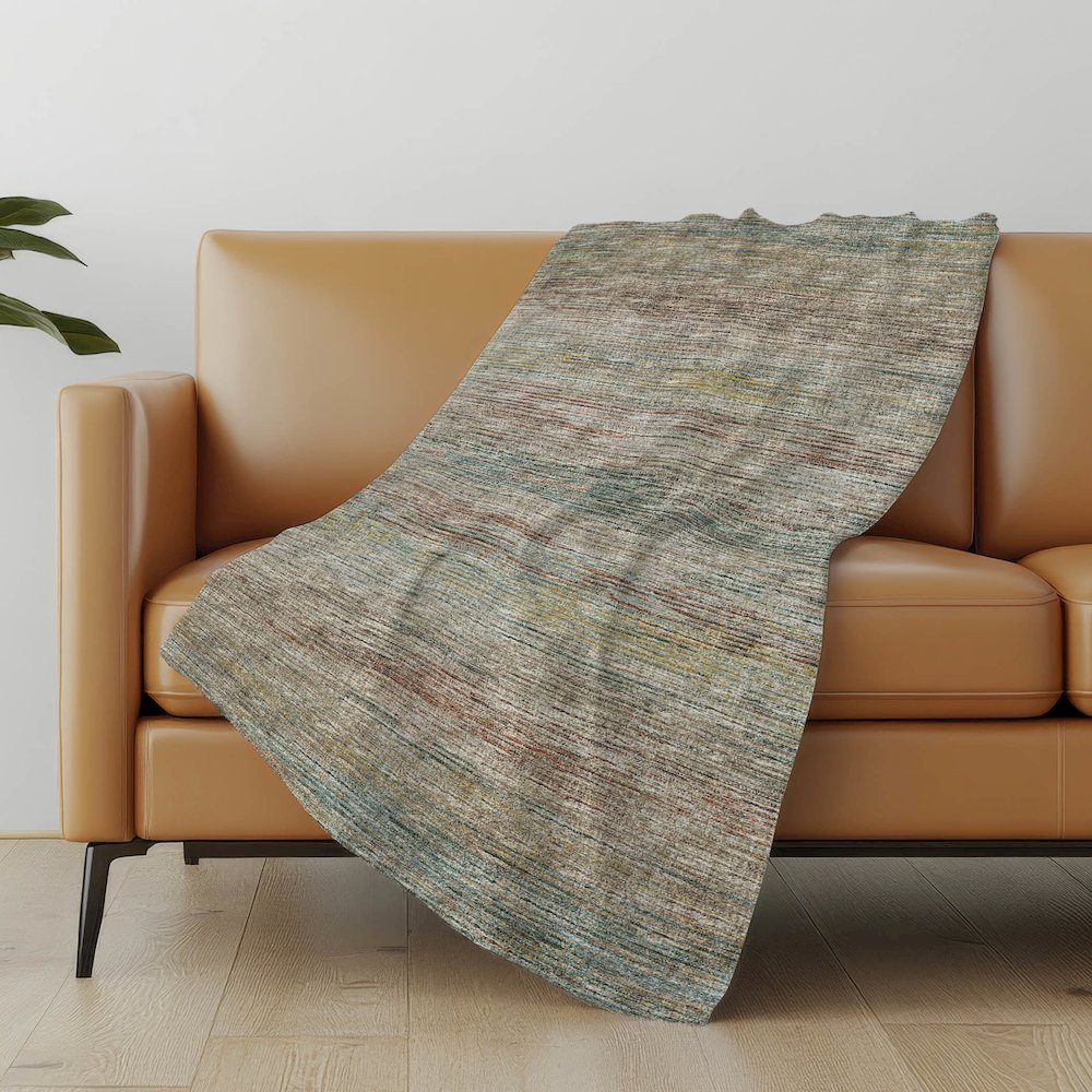 Premium Machine Washable ASB32 Multi 50" x 70" Sherpa Throw Blanket. Picture 4