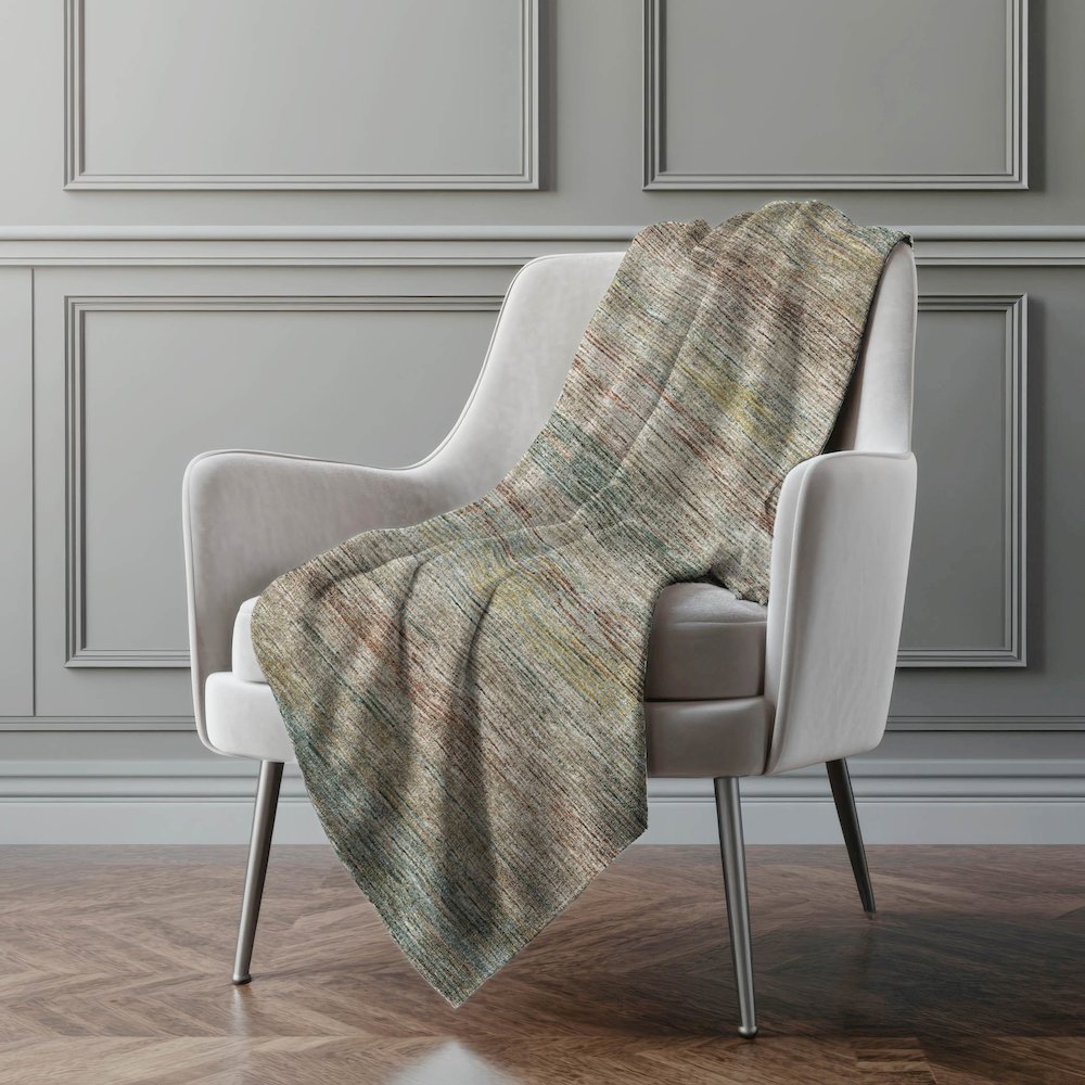 Premium Machine Washable ASB32 Multi 50" x 70" Sherpa Throw Blanket. Picture 5
