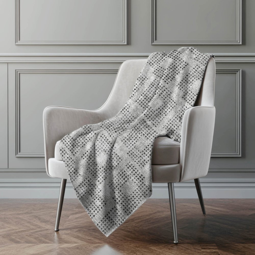 Premium Machine Washable ASB33 Gray 50" x 70" Sherpa Throw Blanket. Picture 5
