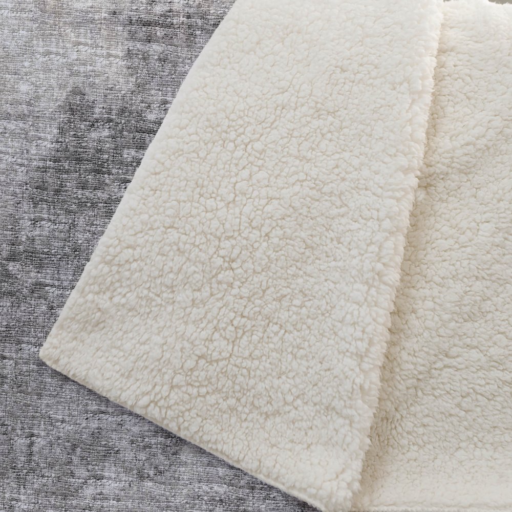 Premium Machine Washable ASB34 Mocha 50" x 70" Sherpa Throw Blanket. Picture 2