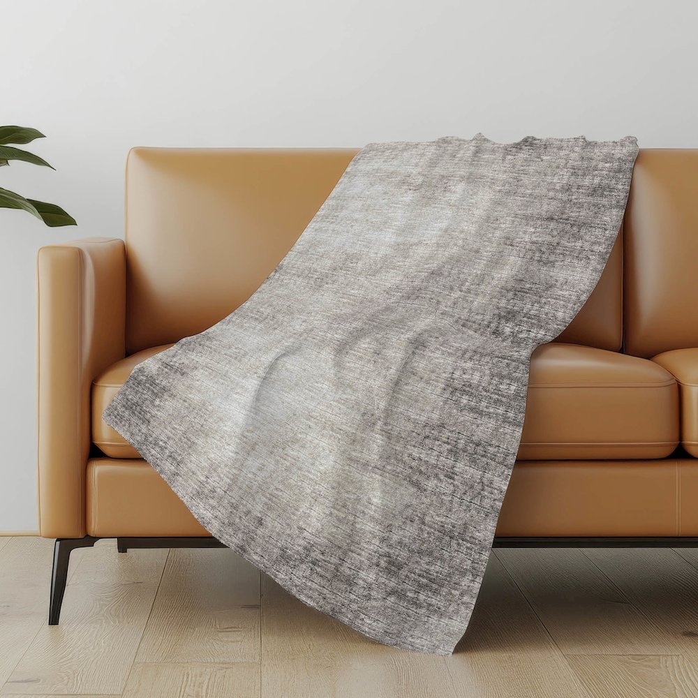 Premium Machine Washable ASB34 Mocha 50" x 70" Sherpa Throw Blanket. Picture 4