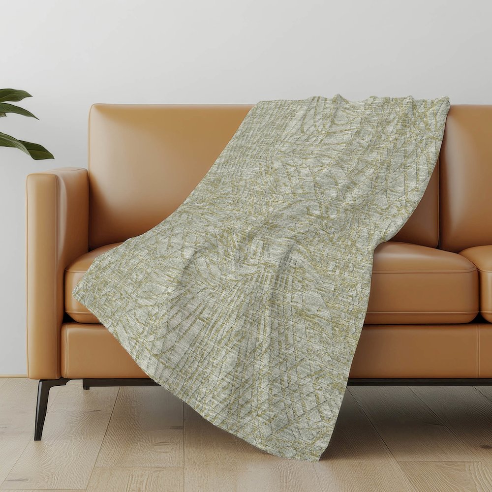 Premium Machine Washable ASB35 Sage 50" x 70" Sherpa Throw Blanket. Picture 4