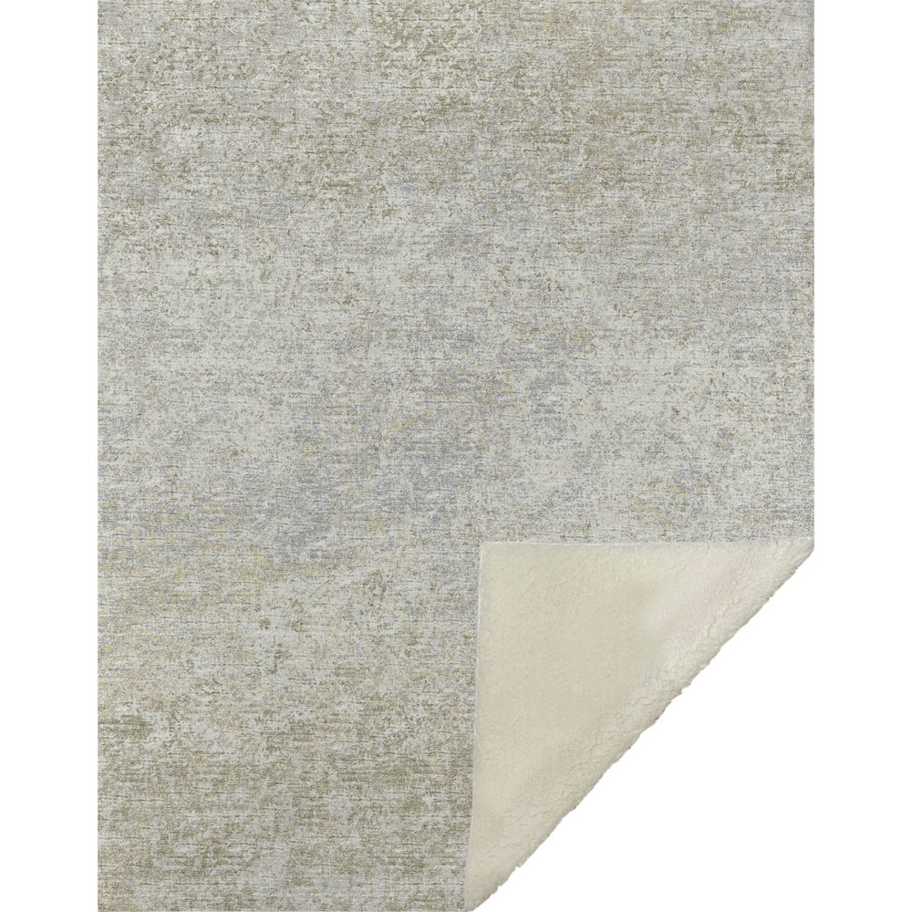 Premium Machine Washable ASB36 Beige 50" x 70" Sherpa Throw Blanket. Picture 1