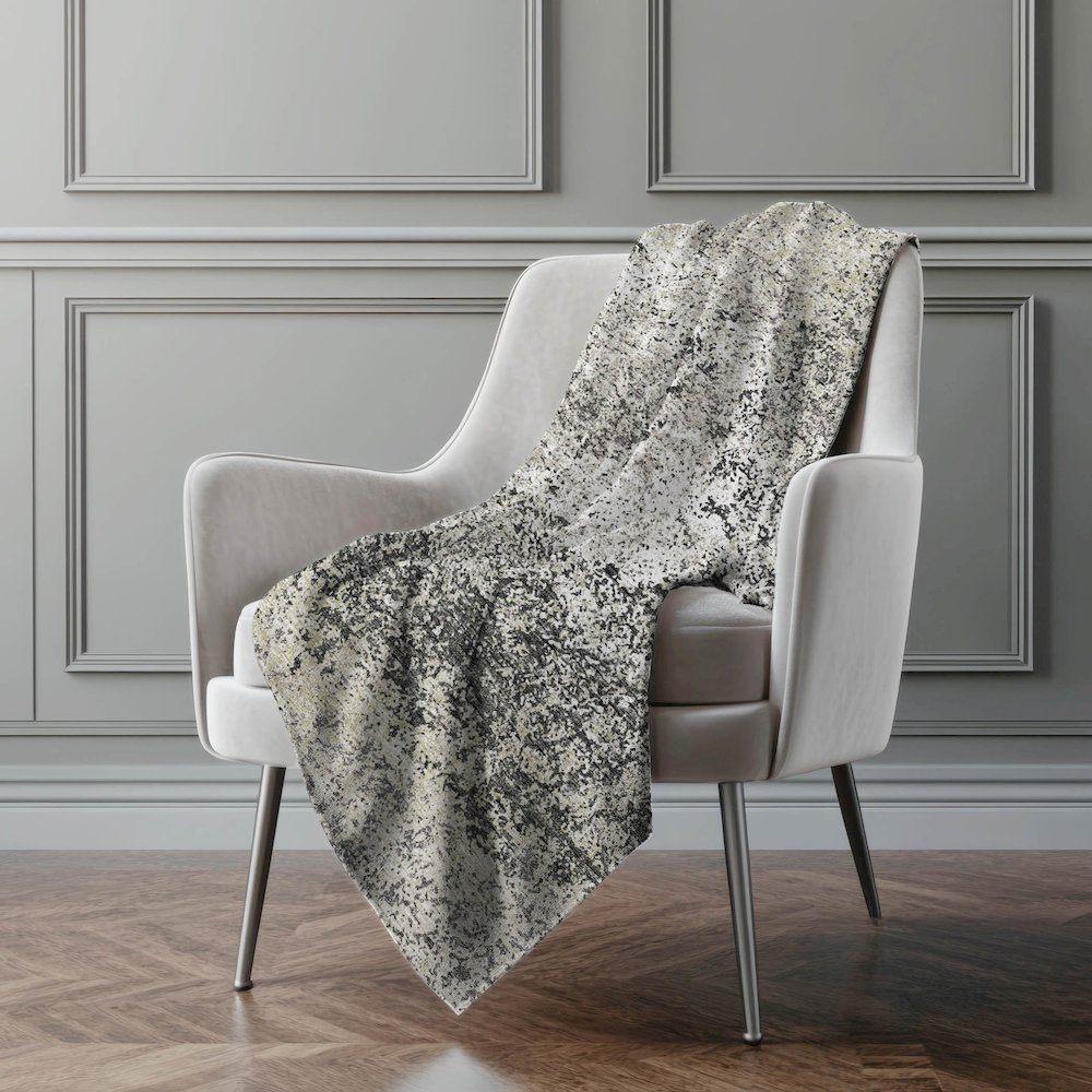 Premium Machine Washable ASB36 Gray 50" x 70" Sherpa Throw Blanket. Picture 5