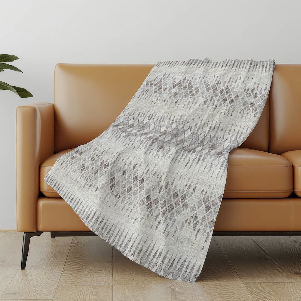 Premium Machine Washable ASB38 Beige 50" x 70" Sherpa Throw Blanket. Picture 4