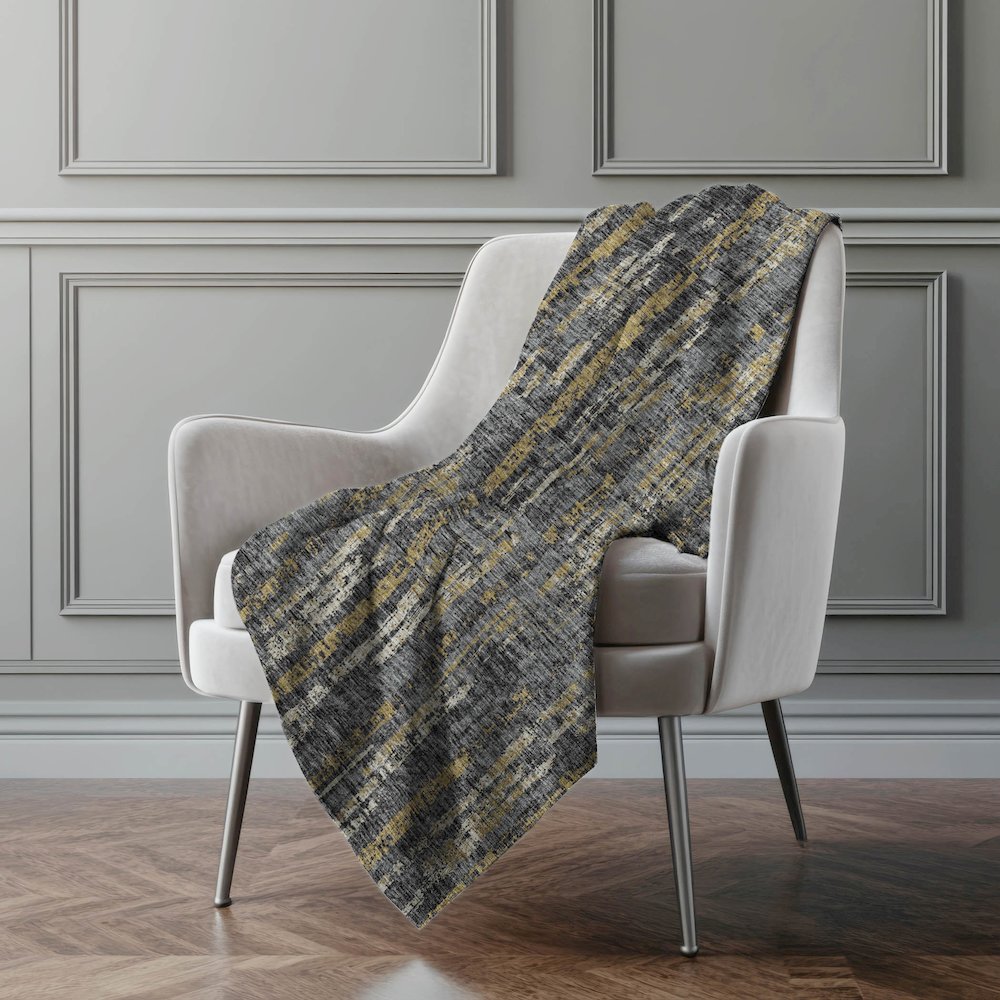 Premium Machine Washable ASB39 Granite 50" x 70" Sherpa Throw Blanket. Picture 5