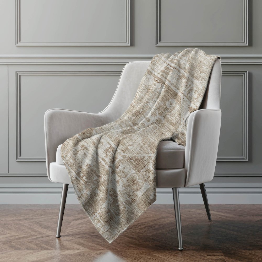 Premium Machine Washable ASB41 Baja 50" x 70" Sherpa Throw Blanket. Picture 5