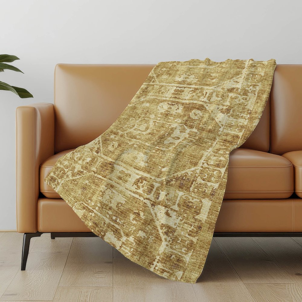 Premium Machine Washable ASB41 Gilded 50" x 70" Sherpa Throw Blanket. Picture 4