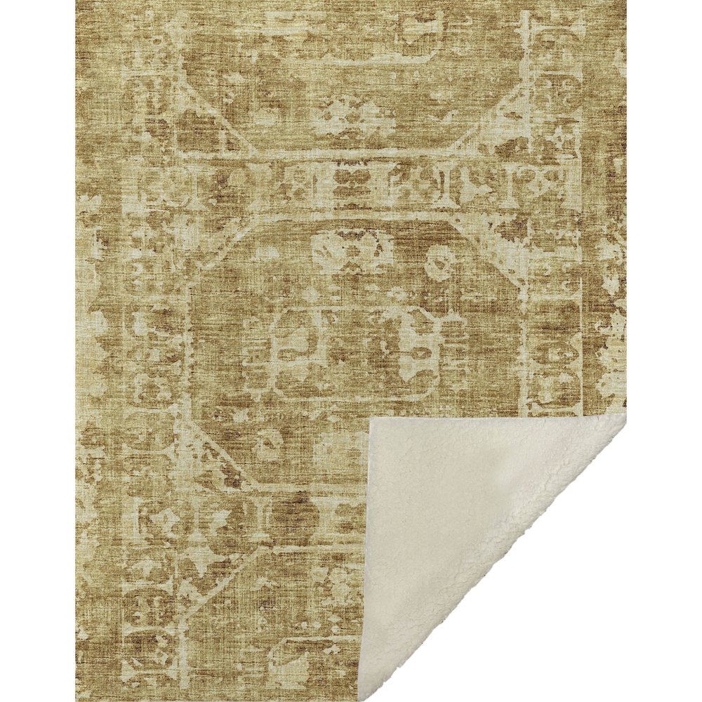 Premium Machine Washable ASB41 Gilded 50" x 70" Sherpa Throw Blanket. Picture 1