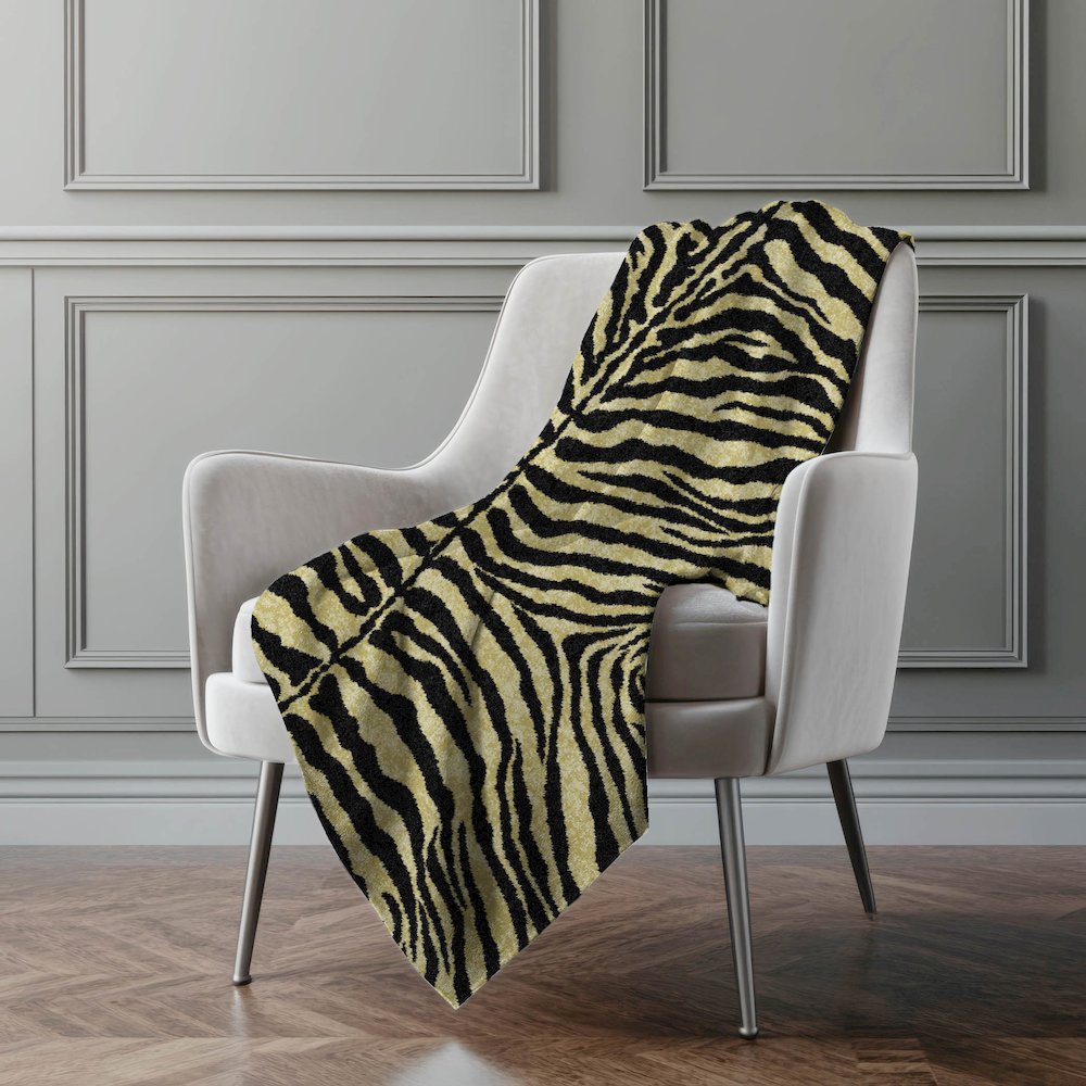 Premium Machine Washable ASB42 Gilded 50" x 70" Sherpa Throw Blanket. Picture 5