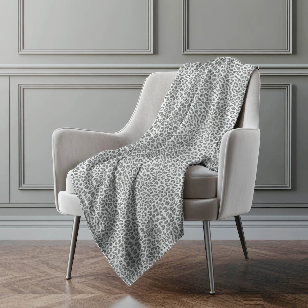 Premium Machine Washable ASB43 Gray 50" x 70" Sherpa Throw Blanket. Picture 5