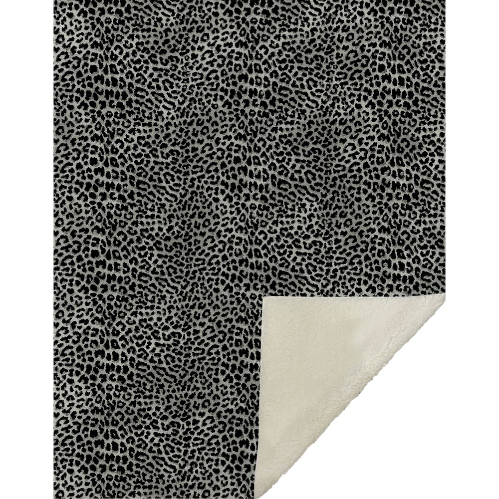 Premium Machine Washable ASB43 Shadow 50" x 70" Sherpa Throw Blanket. Picture 1