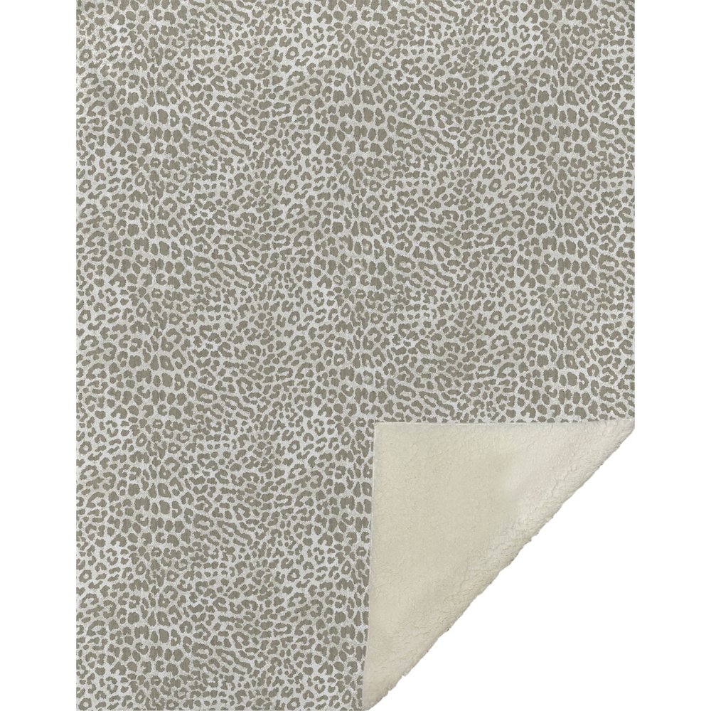 Premium Machine Washable ASB43 Taupe 50" x 70" Sherpa Throw Blanket. Picture 1