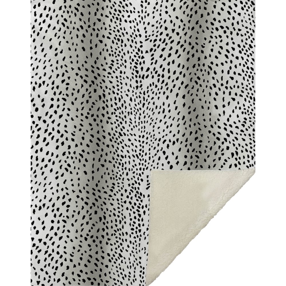 Premium Machine Washable ASB44 Pearl 50" x 70" Sherpa Throw Blanket. Picture 1