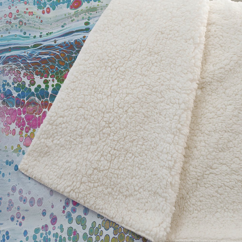 Premium Machine Washable ASB47 Melody 50" x 70" Sherpa Throw Blanket. Picture 2