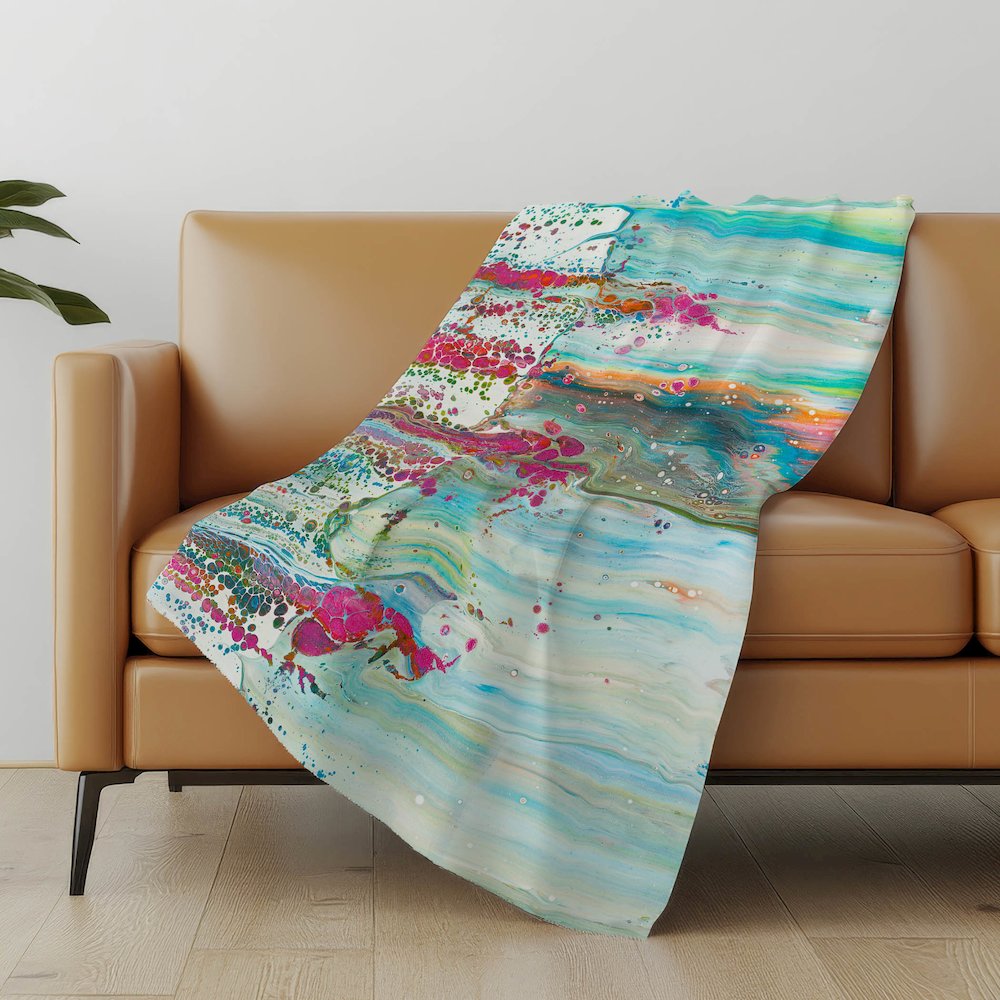 Premium Machine Washable ASB47 Melody 50" x 70" Sherpa Throw Blanket. Picture 4