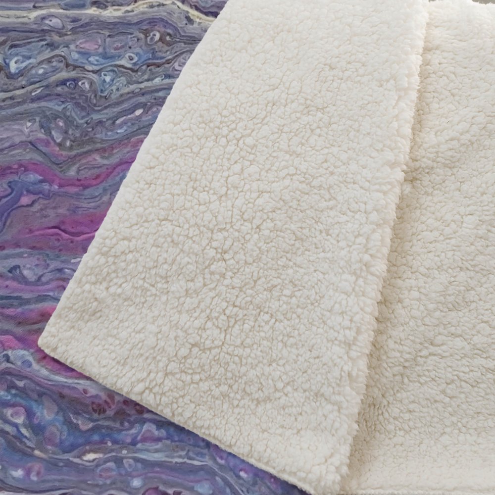Premium Machine Washable ASB48 Flirt 50" x 70" Sherpa Throw Blanket. Picture 2