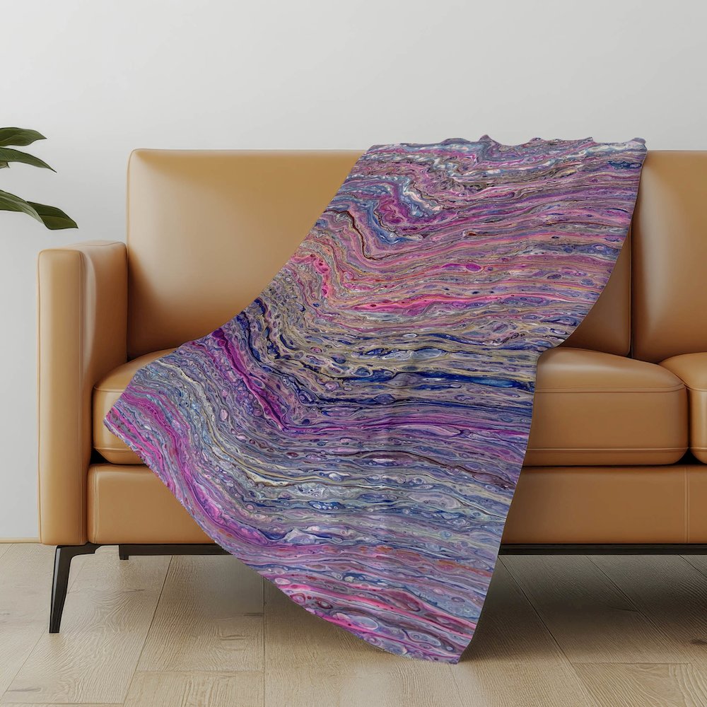 Premium Machine Washable ASB48 Flirt 50" x 70" Sherpa Throw Blanket. Picture 4